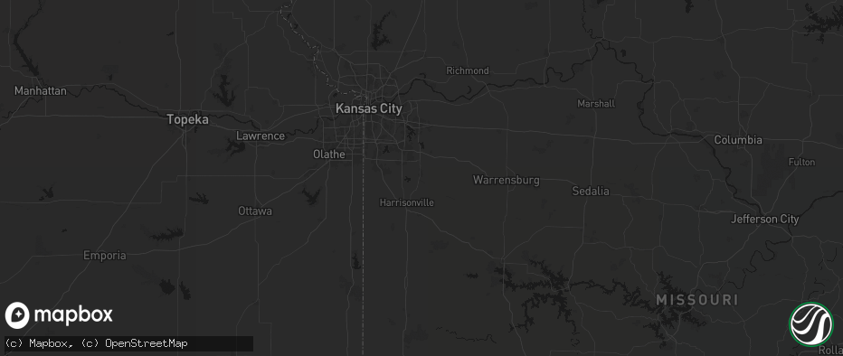 Hail map in Pleasant Hill, MO on June 12, 2026