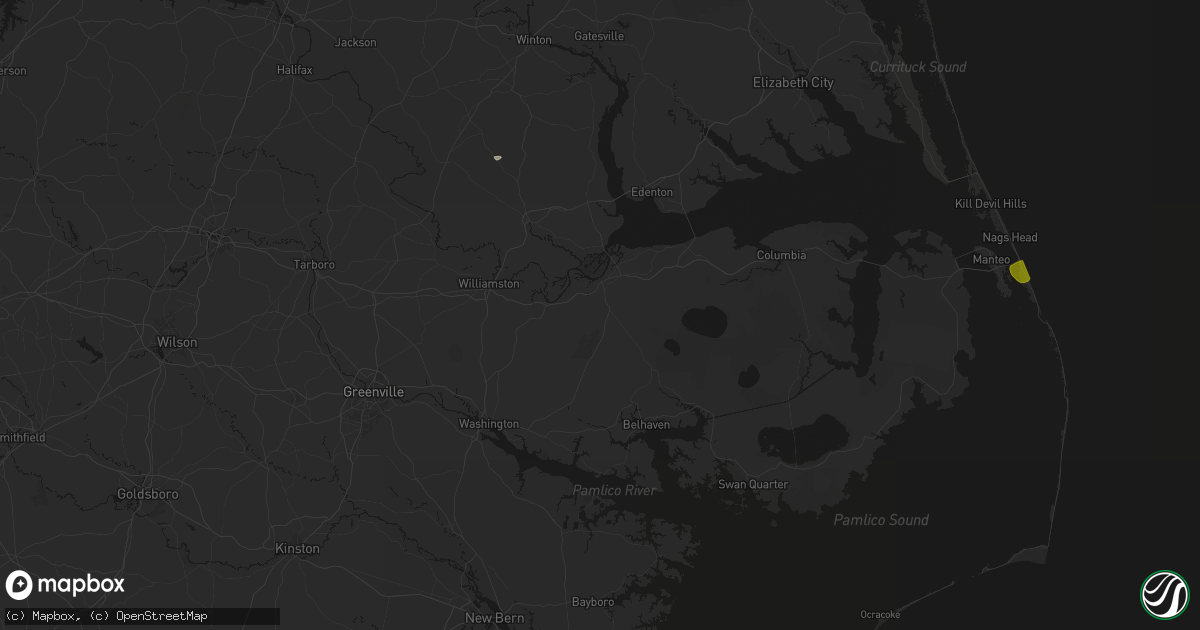 Hail map in Plymouth, NC on June 12, 2026