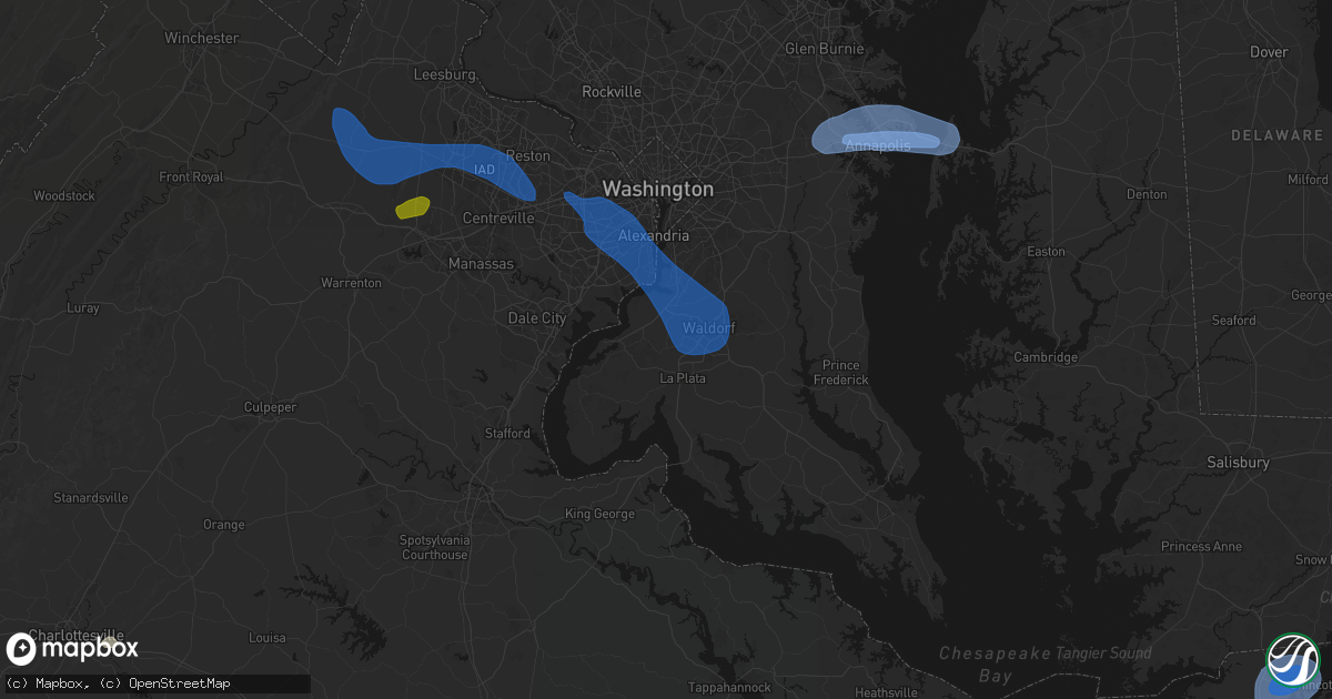 Hail map in Pomfret, MD on June 12, 2026