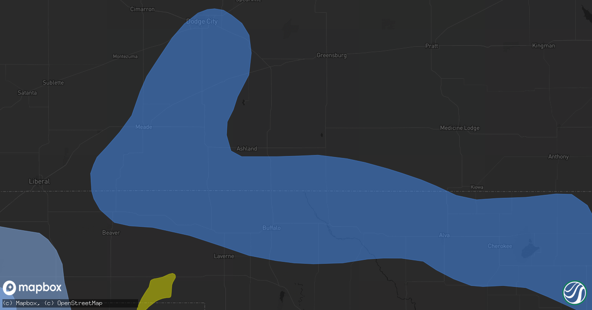 Hail map in Protection, KS on June 12, 2026