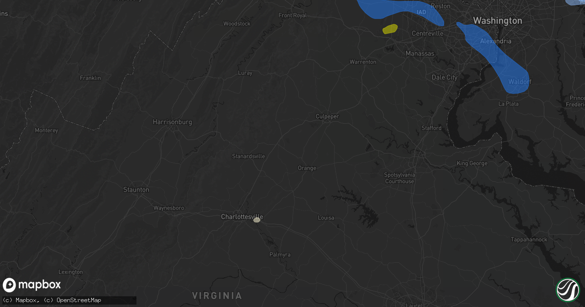 Hail map in Radiant, VA on June 12, 2026