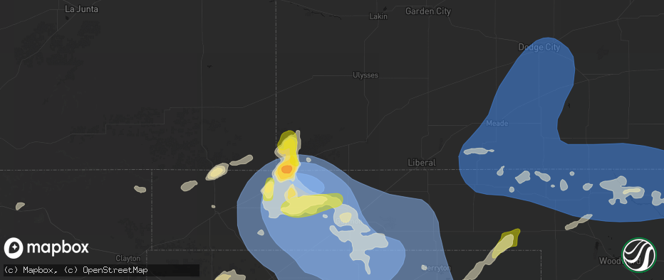 Hail map in Rolla, KS on June 12, 2026