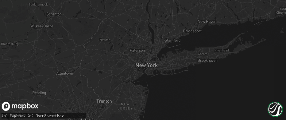 Hail map in Secaucus, NJ on June 12, 2026