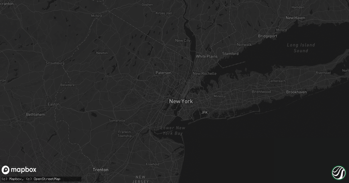 Hail map in Secaucus, NJ on June 12, 2026