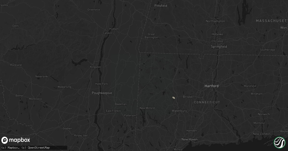 Hail map in Sharon, CT on June 12, 2026