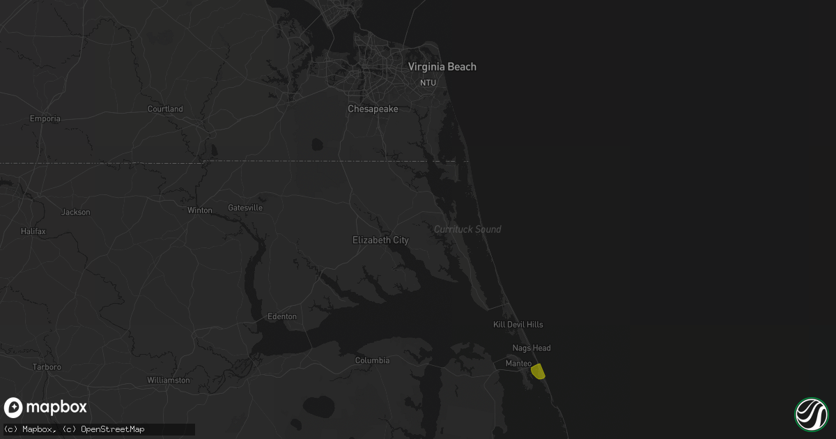 Hail map in Shawboro, NC on June 12, 2026