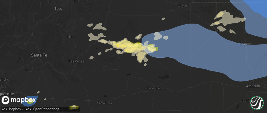Hail map in Solano, NM on June 12, 2026