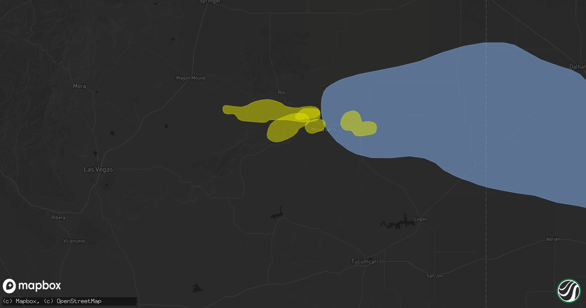 Hail map in Solano, NM on June 12, 2026