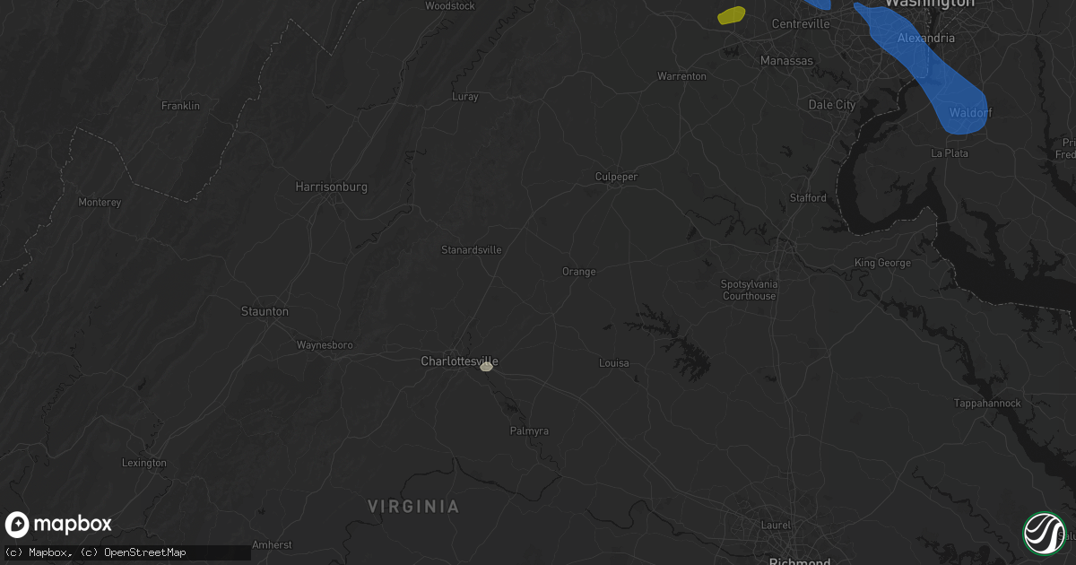 Hail map in Somerset, VA on June 12, 2026