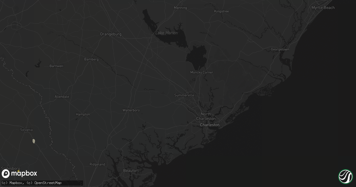 Hail map in Summerville, SC on June 12, 2026
