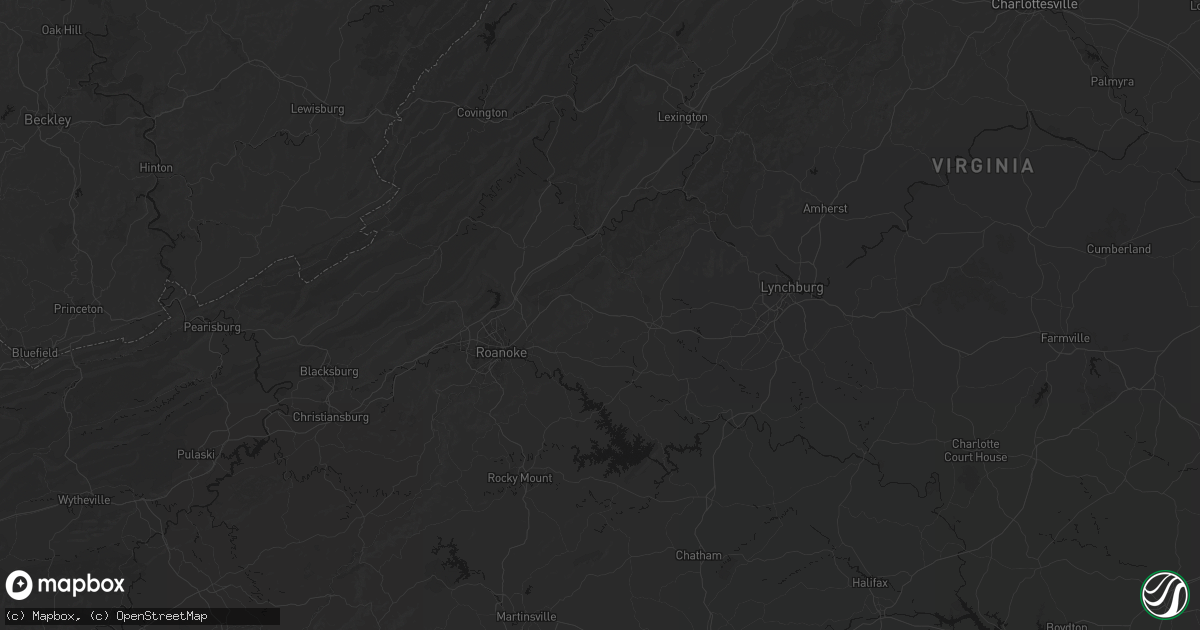 Hail map in Thaxton, VA on June 12, 2026