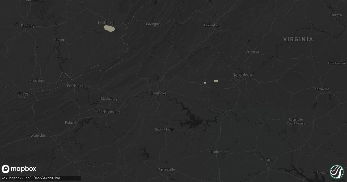 Hail map in Vinton, VA on June 12, 2026