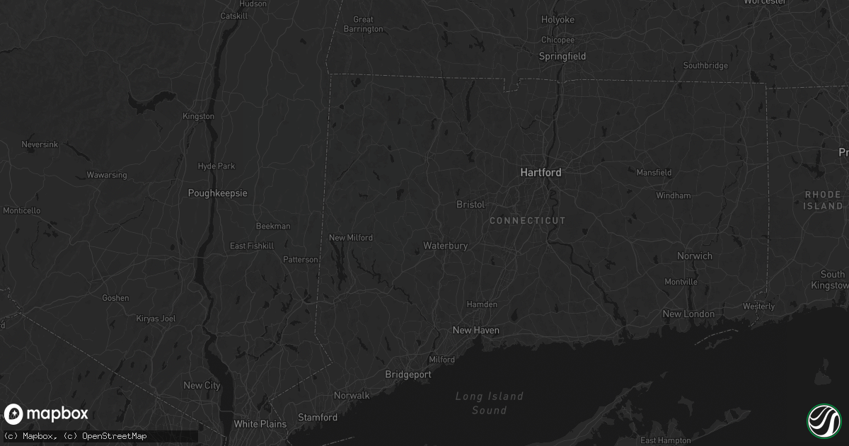 Hail map in Watertown, CT on June 12, 2026