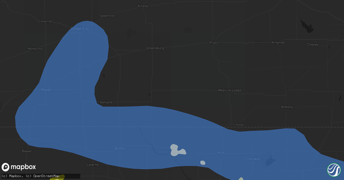 Hail map in Wilmore, KS on June 12, 2026