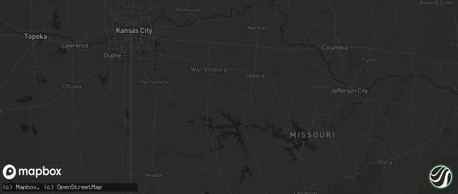 Hail map in Windsor, MO on June 12, 2026
