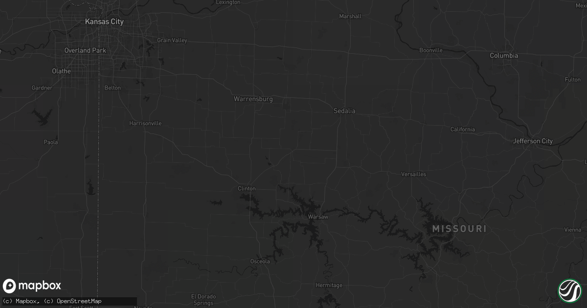 Hail map in Windsor, MO on June 12, 2026