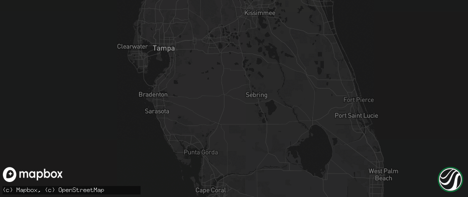 Hail map in Zolfo Springs, FL on June 12, 2026