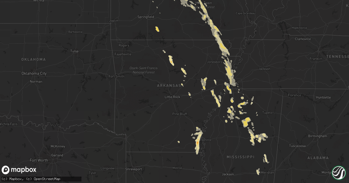 Hail map in Florida on June 13, 2011