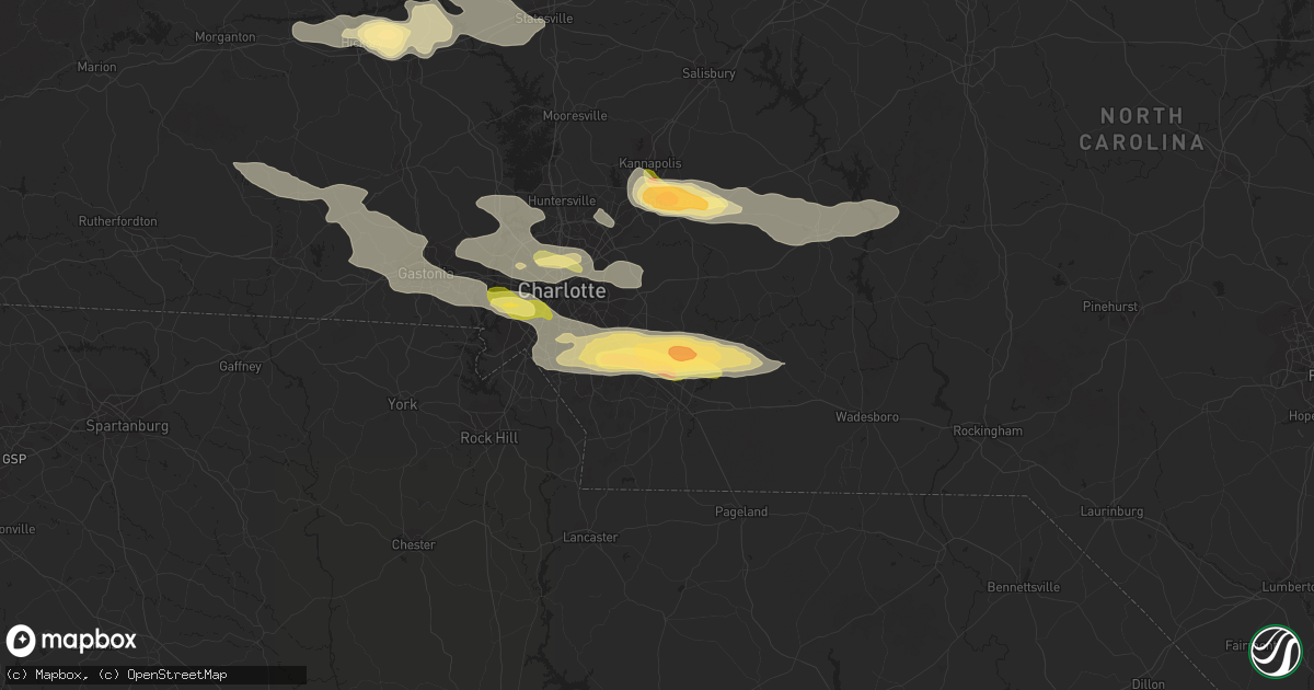 Hail map in Indian Trail, NC on June 13, 2013