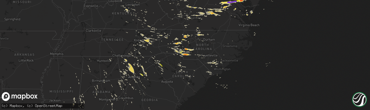 Hail map on June 13, 2013