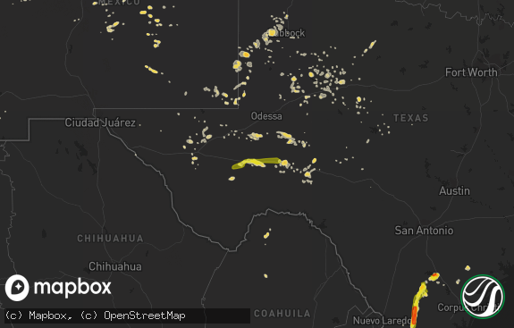 Hail map preview on 06-13-2014