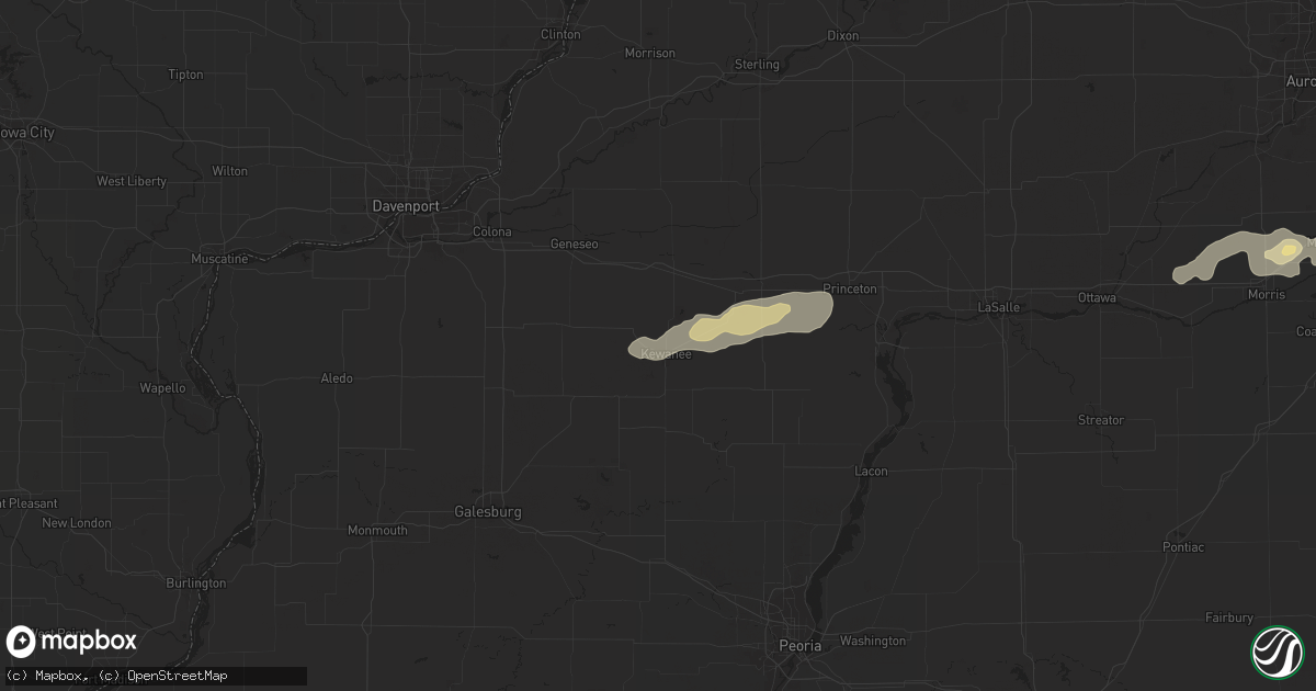 Hail map in Kewanee, IL on June 13, 2015