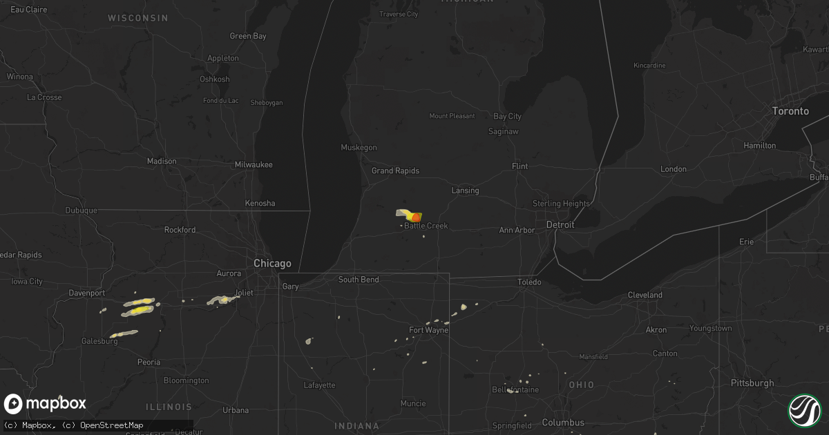 Hail map on June 13, 2015