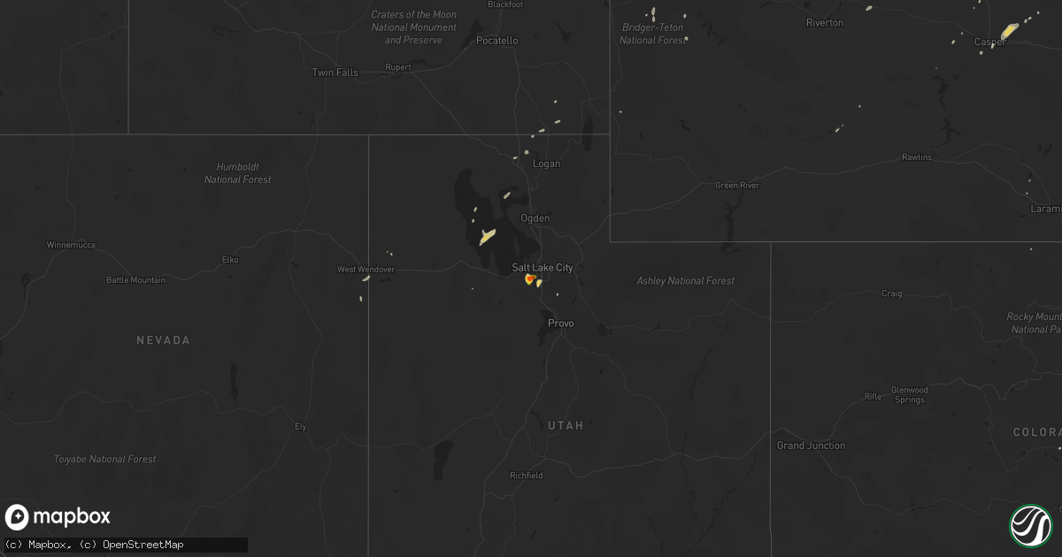 Hail map on June 13, 2016