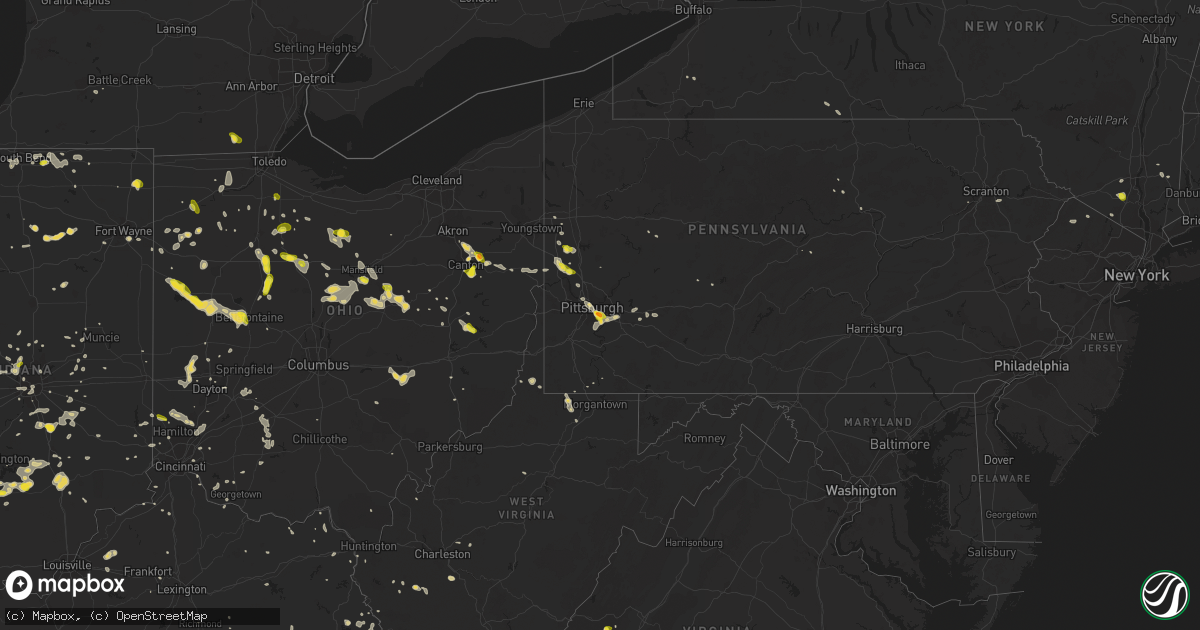 Hail map on June 13, 2017