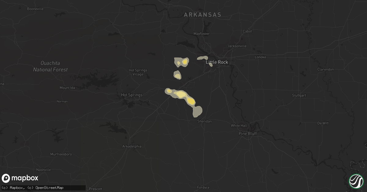 Hail map in Benton, AR on June 13, 2018