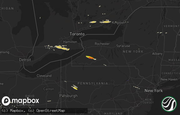 Hail map preview on 06-13-2018