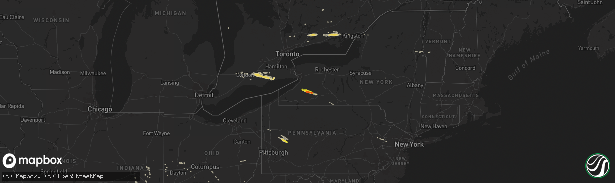 Hail map on June 13, 2018