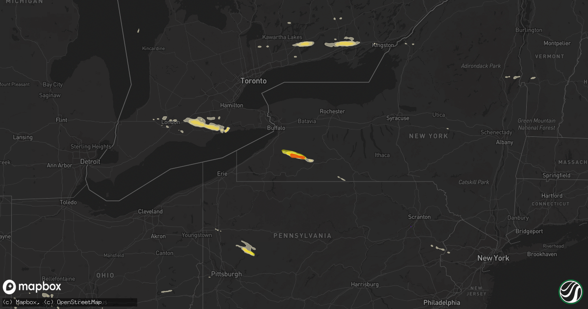 Hail map on June 13, 2018