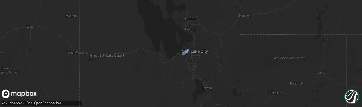 Hail map in Magna, UT on June 13, 2019