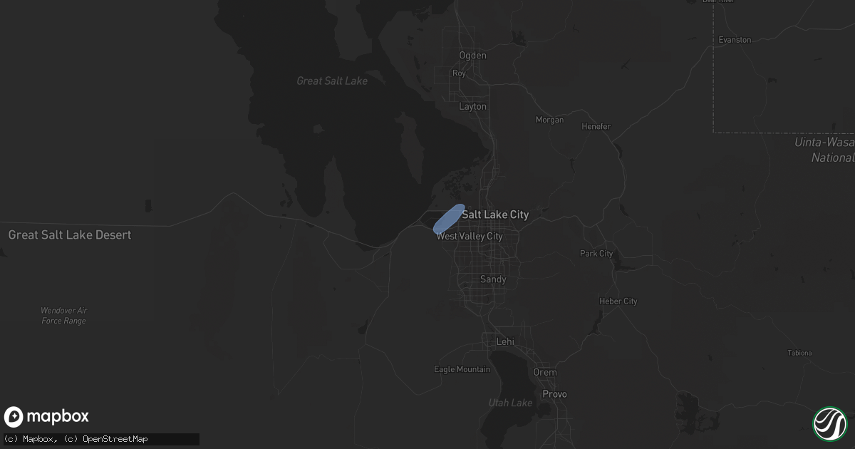 Hail map in Magna, UT on June 13, 2019