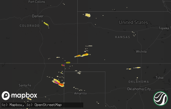 Hail map preview on 06-13-2019