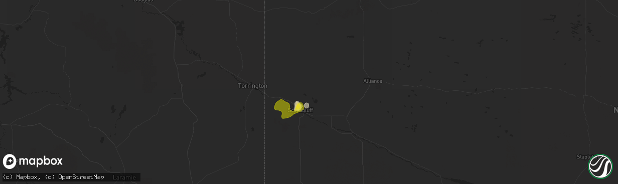 Hail map in Scottsbluff, NE on June 13, 2021