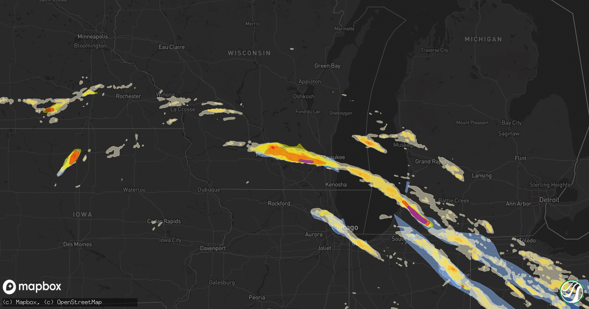 Hail map on June 13, 2022