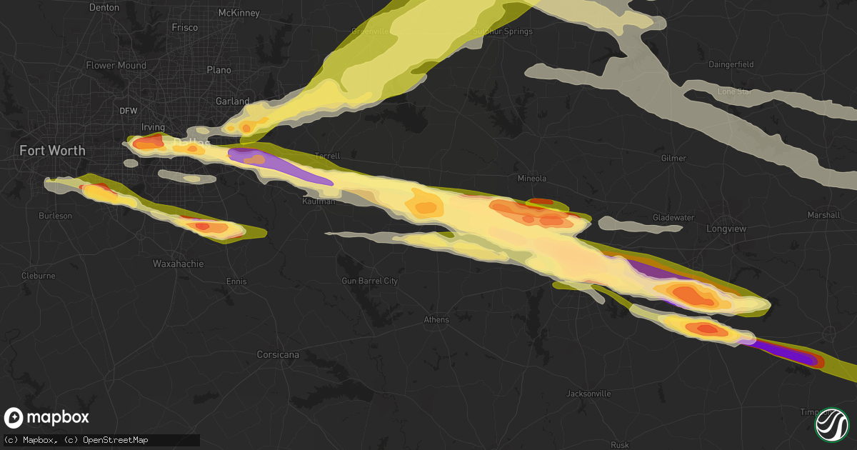 Hail map in Canton, TX on June 13, 2023