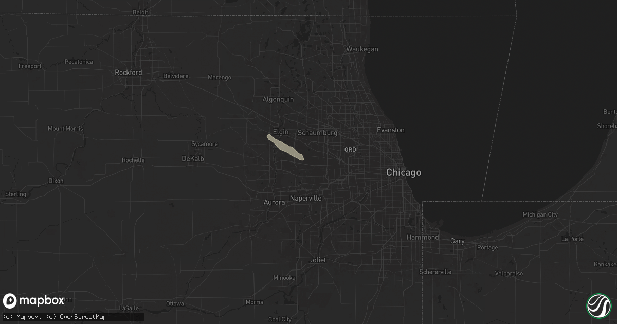 Hail map in Carol Stream, IL on June 13, 2024