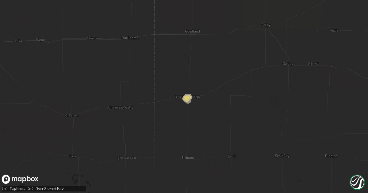 Hail map in Sharon Springs, KS on June 13, 2024
