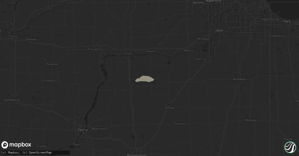 Hail map in Streator, IL on June 13, 2024
