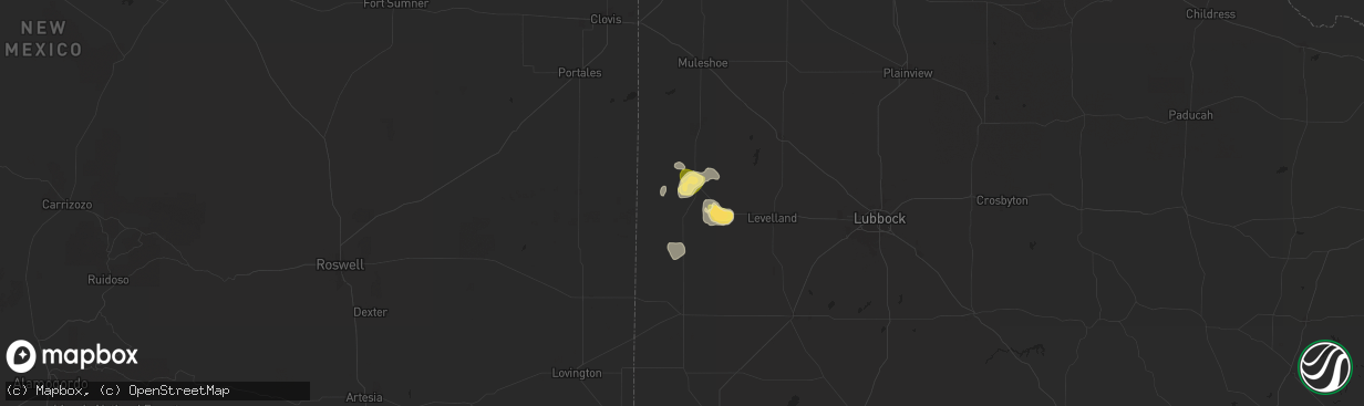 Hail map in Morton, TX on June 13, 2025