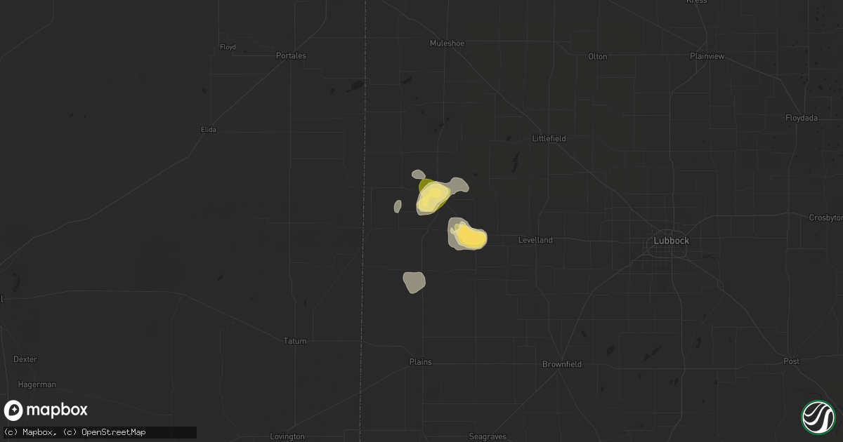 Hail map in Morton, TX on June 13, 2025