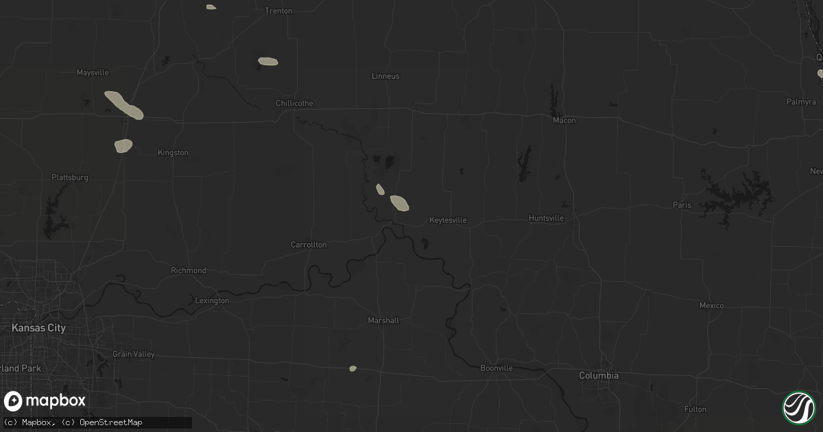 Hail map in Brunswick, MO on June 13, 2026