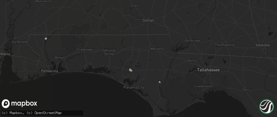 Hail map in Chipley, FL on June 13, 2026