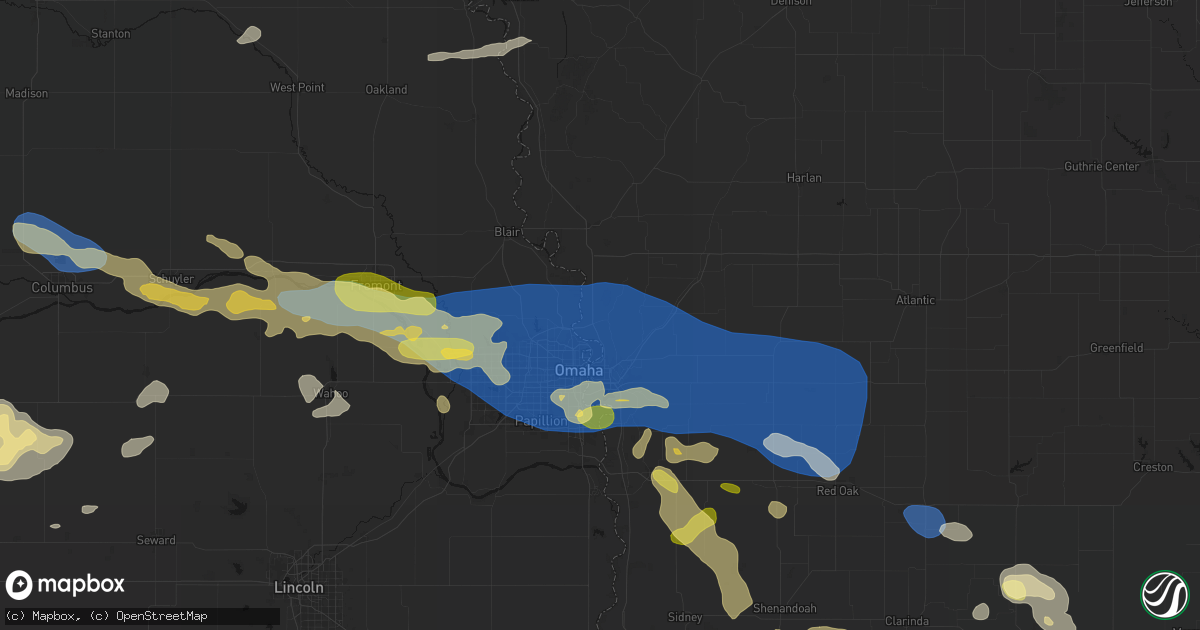 Hail map in Crescent, IA on June 13, 2026