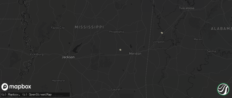 Hail map in Decatur, MS on June 13, 2026
