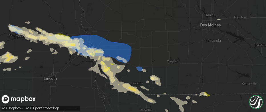 Hail map in Elliott, IA on June 13, 2026