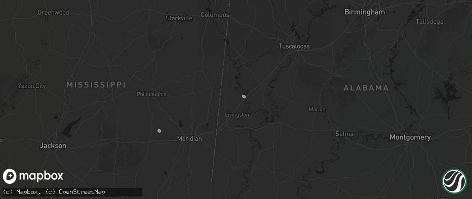 Hail map in Epes, AL on June 13, 2026